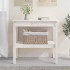 Mesa consola de madera maciza de pino blanco 80x40x75