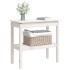 Mesa consola de madera maciza de pino blanco 80x40x75