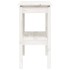 Mesa consola de madera maciza de pino blanco 80x40x75