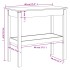 Mesa consola de madera maciza de pino blanco 80x40x75