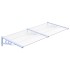 Marquesina puerta policarbonato gris y transparente 199x90