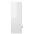 Aparador de madera contrachapada blanco brillo 60x35,5x103,5