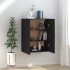 Armario colgante de madera de ingeniería negro 69,5x34x90