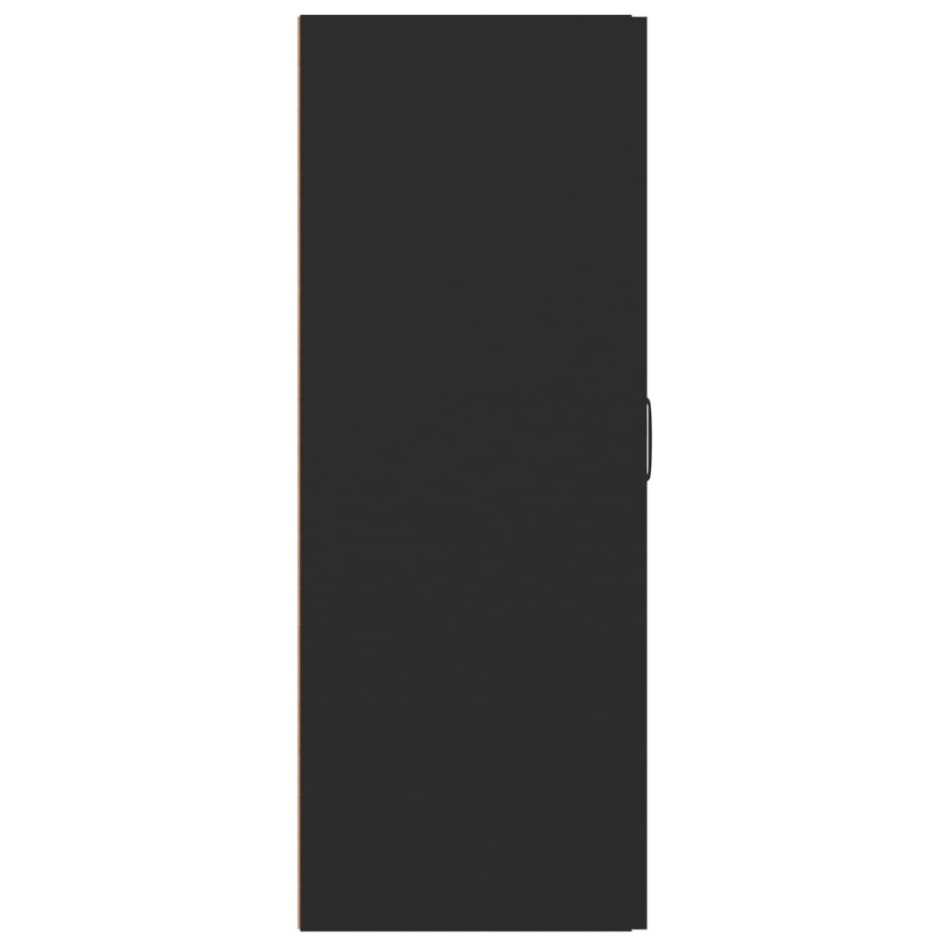 Armario colgante de madera de ingeniería negro 69,5x34x90