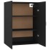 Armario colgante de madera de ingeniería negro 69,5x34x90
