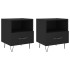 Mesitas de noche 2 uds madera ingeniería negro 40x35x47,5