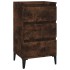 Mesita de noche madera contrachapada roble ahumado 40x35x70