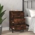 Mesita de noche madera contrachapada roble ahumado 40x35x70