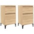Mesitas de noche 2 uds color roble sonoma 40x35x70
