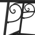 Banco de jardín de acero negro 110