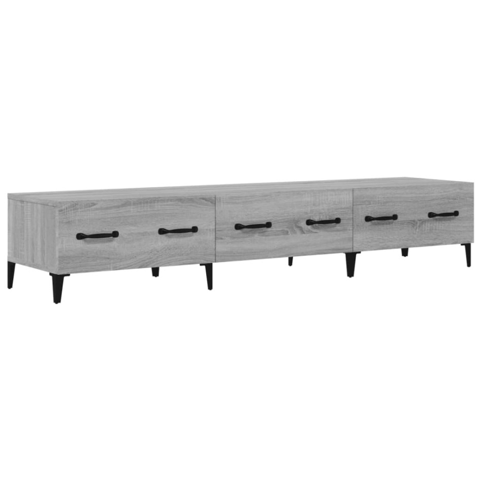 Mueble para TV madera contrachapada gris Sonoma 150x34,5x30
