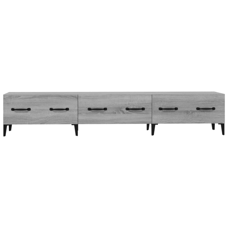 Mueble para TV madera contrachapada gris Sonoma 150x34,5x30