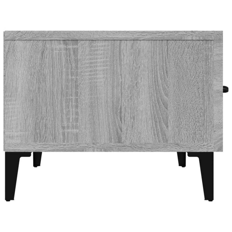 Mueble para TV madera contrachapada gris Sonoma 150x34,5x30