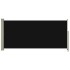 Toldo lateral retráctil de jardín negro 140x300