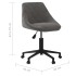 Silla de comedor giratoria de terciopelo gris