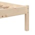 Estructura de cama individual pequeña madera maciza 75x190