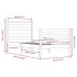 Estructura de cama sin colchón madera maciza de pino 90x200