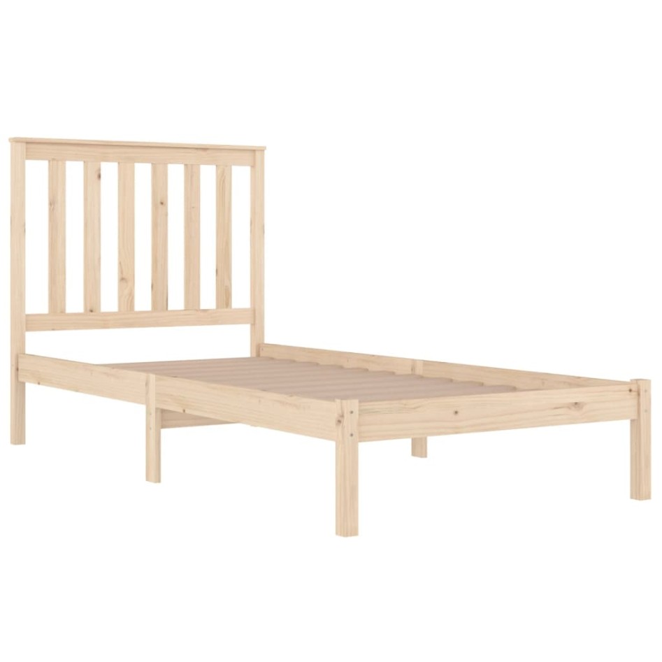 Estructura de cama madera maciza de pino 100x200
