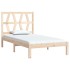 Estructura de cama de madera maciza de pino 90x200