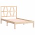 Estructura de cama de madera maciza de pino 90x200