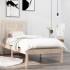 Estructura de cama individual sin colchón madera