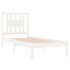 Estructura de cama madera maciza de pino blanco 90x200