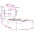 Estructura de cama madera maciza de pino blanco 90x200