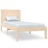 Estructura de cama madera maciza 90x190