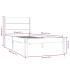 Estructura de cama madera maciza 90x190