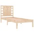 Estructura de cama sin colchón madera maciza de pino 90x200
