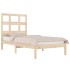 Estructura de cama sin colchón madera maciza de pino 90x200