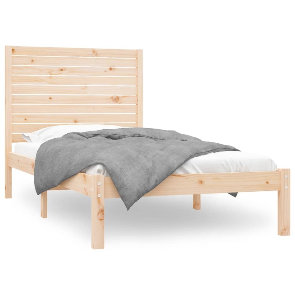 Estructura de cama madera maciza de pino 90x200