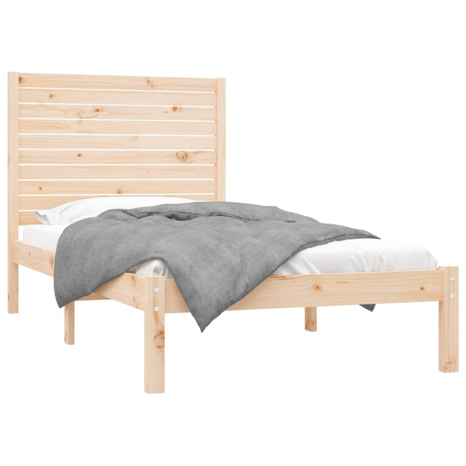 Estructura de cama madera maciza de pino 90x200
