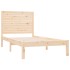 Estructura de cama madera maciza de pino 90x200