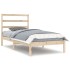 Estructura de cama sin colchón madera maciza de pino 90x200