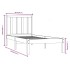 Estructura de cama sin colchón madera maciza pino 75x190