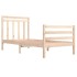 Estructura de cama madera maciza 90x200