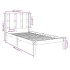Estructura de cama madera maciza 75x190