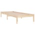 Estructura de cama madera maciza 90x190