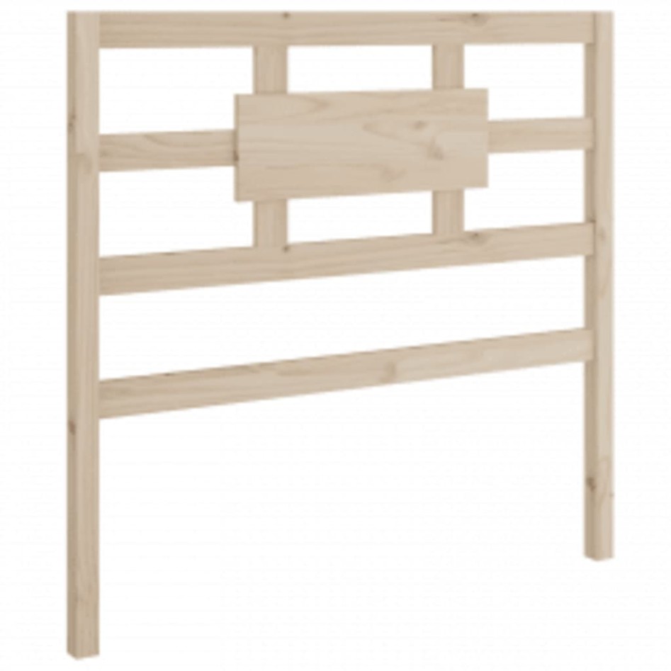Estructura de cama madera maciza 90x190