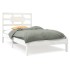 Estructura de cama madera maciza de pino blanca 90x200