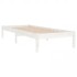Estructura de cama madera maciza de pino blanca 90x200