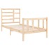 Estructura de cama madera maciza 90x190