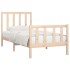 Estructura de cama madera maciza 90x200