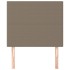 Cabeceros 2 unidades tela gris taupe 80x5x78/88