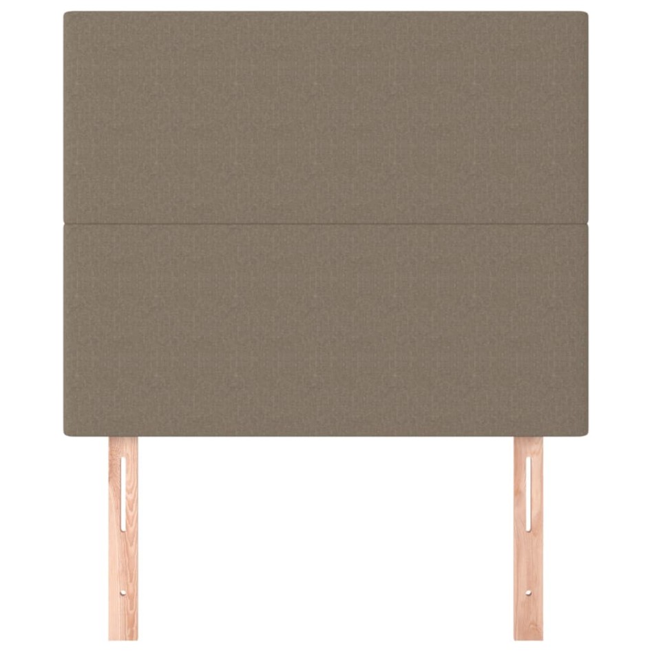 Cabeceros 2 unidades tela gris taupe 80x5x78/88