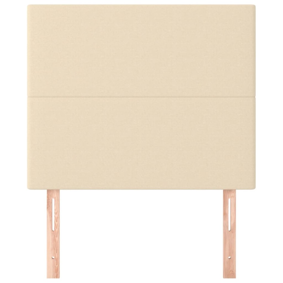 Cabeceros 2 unidades de tela color crema 90x5x78/88