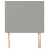 Cabeceros 2 unidades de tela gris claro 80x5x78/88
