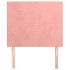 Cabeceros 2 unidades de terciopelo rosa 90x5x78/88