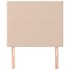 Cabeceros 2 unidades cuero sintético capuchino 90x5x78/88